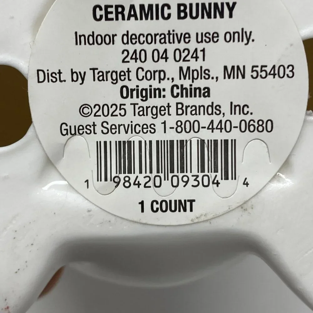Target Ceramic Bunny with Backpack Animal Figurines - Spritz™ Easter Decor
